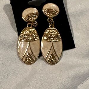 Duri vintage art deco Gold Drop Earrings